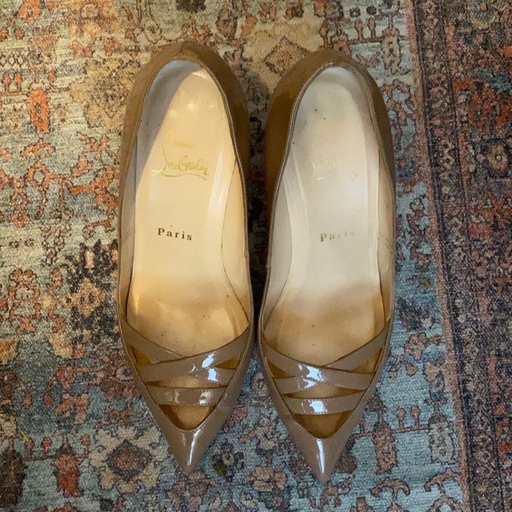 Christian Louboutin Tan Heels